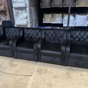 Luxurious Black Captoni Sofa For Events